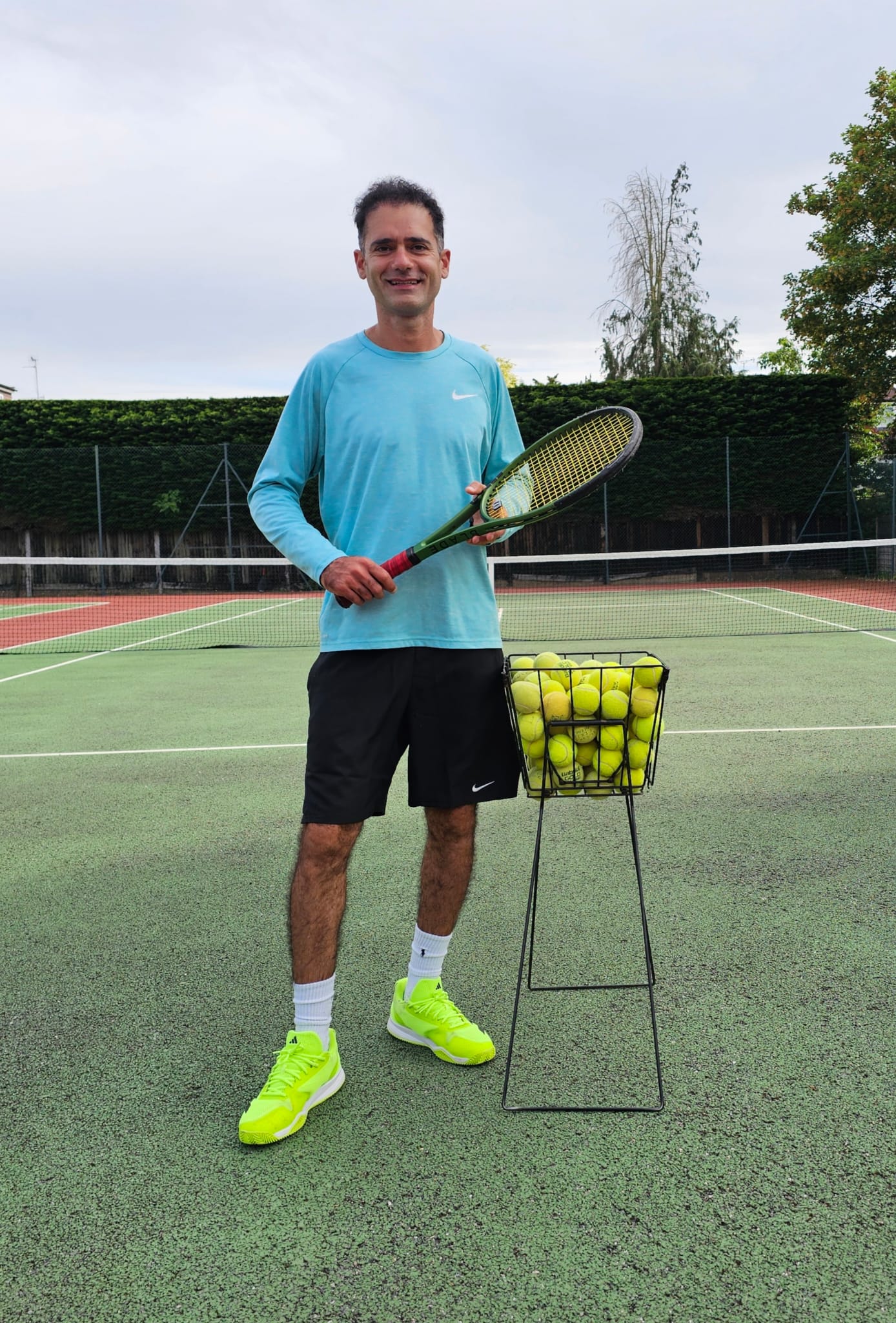 Tennis player action modern